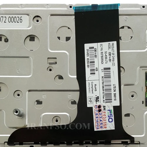 کیبرد لپ تاپ اچ پی EliteBook 8770W مشکی-با موس-با فریم