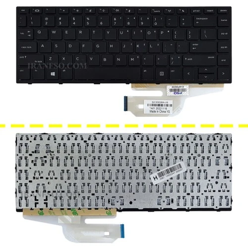 کیبرد لپ تاپ اچ پی ProBook 440 G5 مشکی-با فریم