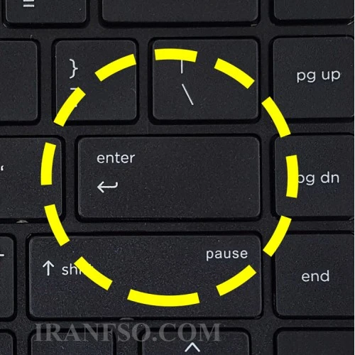 کیبرد لپ تاپ اچ پی ProBook 440 G5 مشکی-با فریم