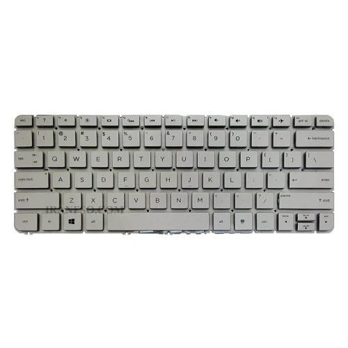 کیبرد لپ تاپ اچ پی Spectre X360 13-4000 نقره ای-اینترکوچک-بدون بک لایت-بدون فریم