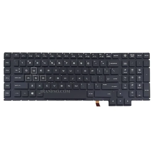 کیبرد لپ تاپ اچ پی Omen 17-AN_RGB مشکی با بک لایت-بدون فریم