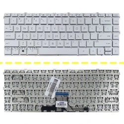 کیبرد لپ تاپ اچ پی Paviliom X360 14-DW نقره ای
