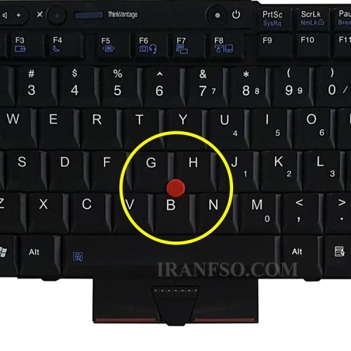 کیبرد لپ تاپ لنوو ThinkPad T410 مشکی-با موس-با فریم
