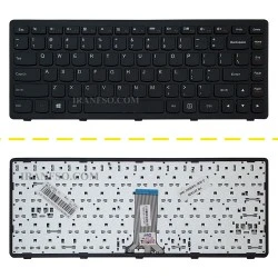 کیبرد لپ تاپ لنوو IdeaPad Z410-S410 مشکی-بافریم فلت صاف