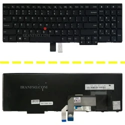 کیبرد لپ تاپ لنوو Thinkpad E531-E540-W540 مشکی-با موس-با فریم