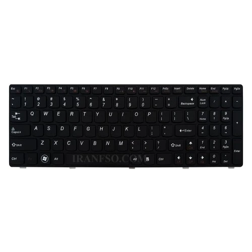 کیبرد لپ تاپ لنوو IdeaPad G500-G505 مشکی-با فریم