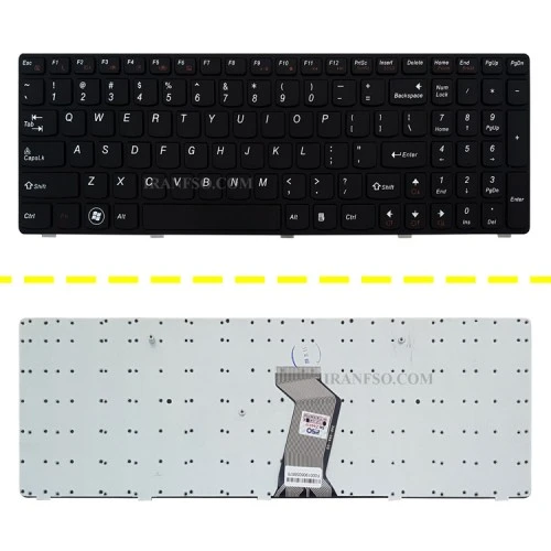 کیبرد لپ تاپ لنوو IdeaPad G500-G505 مشکی-با فریم