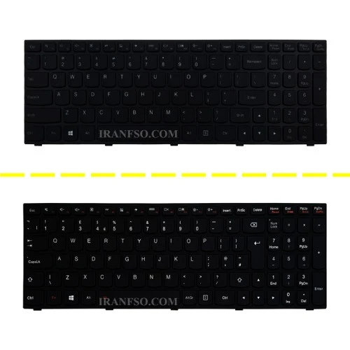 کیبرد لپ تاپ لنوو IdeaPad G50-70 مشکی-با بک لایت-با فریم