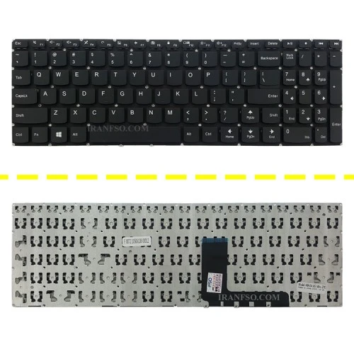 کیبرد لپ تاپ لنوو Ideapad 310-15_510-15 مشکی-اینتر کوچک بدون فریم