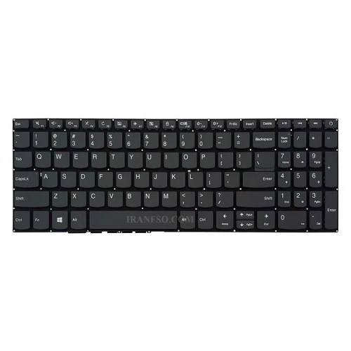 کیبرد لپ تاپ لنوو IdeaPad 320-15 مشکی-اینترکوچک بدون فریم بهمراه کلید پاور