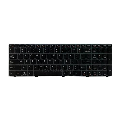کیبرد لپ تاپ لنوو IdeaPad B570 مشکی-با فریم نوک مدادی