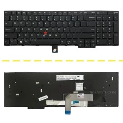 کیبرد لپ تاپ لنوو ThinkPad E570 مشکی-با موس-با فریم