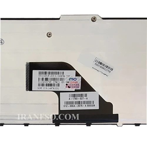 کیبرد لپ تاپ سونی VPC-F11 مشکی-بافریم نوک مدادی