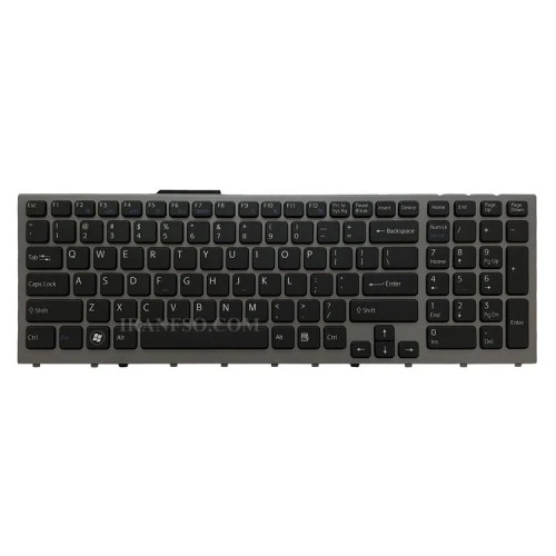 کیبرد لپ تاپ سونی VPC-F11 مشکی-با بک لایت-بافریم نوک مدادی