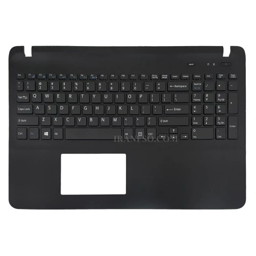 کیبرد لپ تاپ سونی SVF152-SVF153 مشکی-با قاب C خط و خش دار