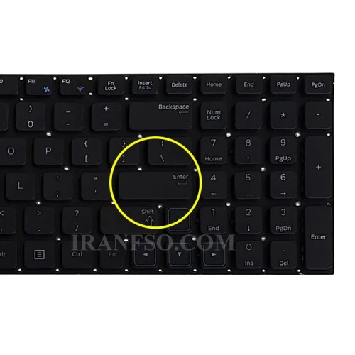 کیبرد لپ تاپ سامسونگ NP300-E5A مشکی-اینترکوچک بدون فریم