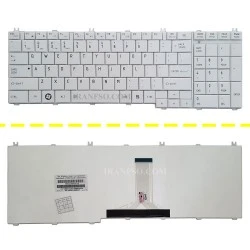 کیبرد لپ تاپ توشیبا Satellite C650 سفید