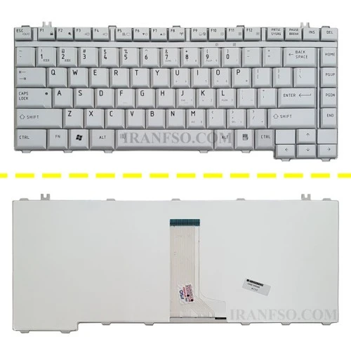کیبرد لپ تاپ توشیبا Satellite A200-A300 نقره ای