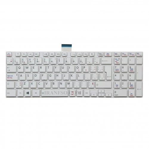 کیبرد لپ تاپ توشیبا Satellite C850 سفید