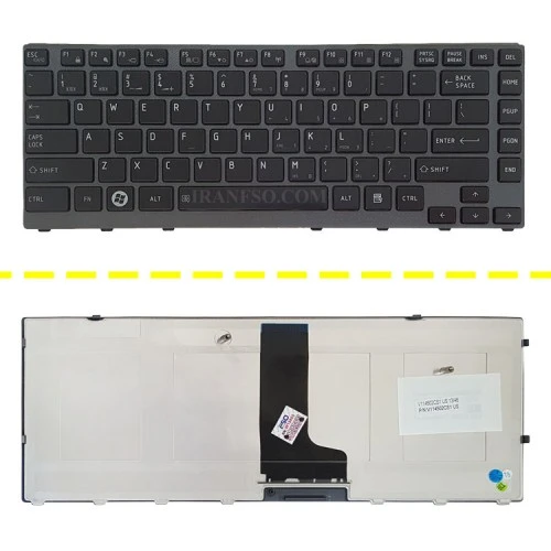 کیبرد لپ تاپ توشیبا Satellite M640 مشکی-با فریم طوسی