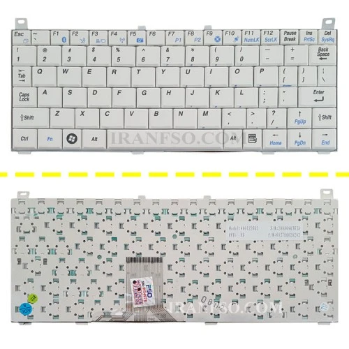 کیبرد لپ تاپ توشیبا Mini NB100 سفید