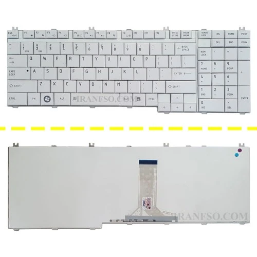 کیبرد لپ تاپ توشیبا Satellite Pro P300 سفید