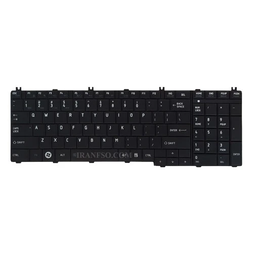 کیبرد لپ تاپ توشیبا Satellite C650 مشکی