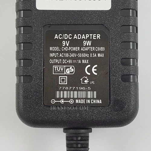 آداپتور مودم 9V 1A سرنرمال-پریزی