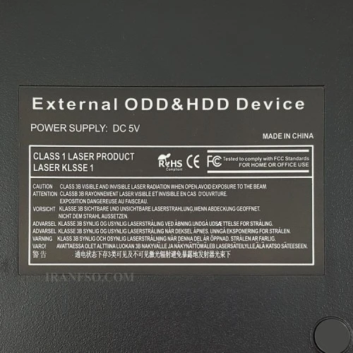 باکس دی وی دی اکسترنال لپ تاپ Pop-Up Mobile Sata Superslim 9.5mm-USB2