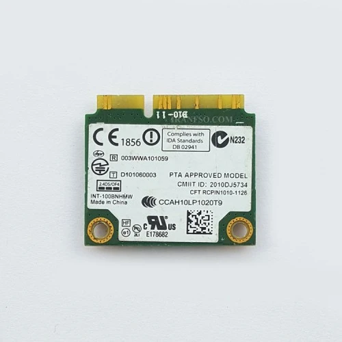 برد وای فای لپ تاپ WLAN Intel Half Mini PCI-E 100BNHMW