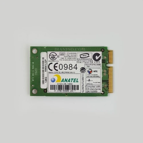 برد وای فای لپ تاپ WLAN Broadcom Mini PCI BCM92046MPCIE WPAN Express مستطیلی