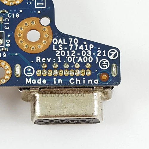 برد هدفون و VGA لپ تاپ دل Latitude E6430_LS-7741P