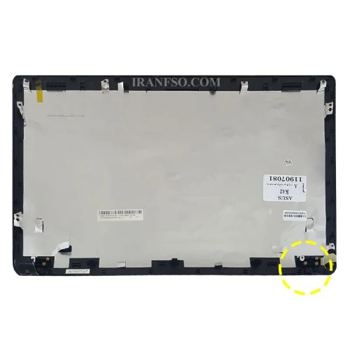 قاب پشت ال سی دی لپ تاپ ایسوس K42-X42-A42 آبی-طرح دار با یک کاور لولا