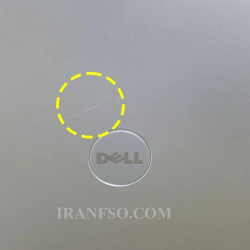 قاب پشت ال سی دی لپ تاپ دل Vostro 1000_Inspiron 6400-1501-1505 نقره ای-خط و خش دار