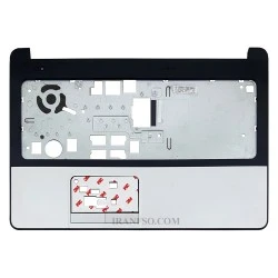 قاب کنار کیبرد لپ تاپ اچ پی ProBook 355 G1_355 G2 مشکی-نقره ای بدون فینگر پرینت خط و خش دار