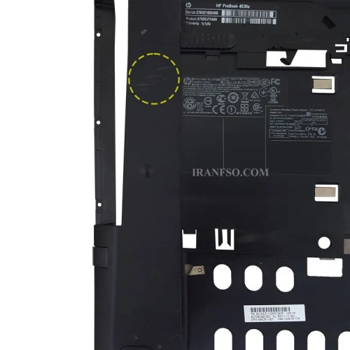 قاب کف لپ تاپ اچ پی ProBook 4530 مشکی-خط و خش دار