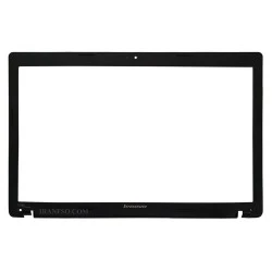 قاب جلو ال سی دی لپ تاپ لنوو IdeaPad G580-G585 مشکی فلزی-خط و خش دار