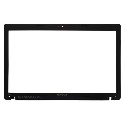 قاب جلو ال سی دی لپ تاپ لنوو IdeaPad G580-G585 مشکی فلزی-خط و خش دار