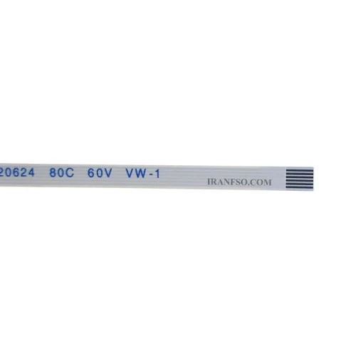 فلت ریبون لپ تاپ 6 پین 25 سانتی متر ریز 0.5x6xAx25_6pin