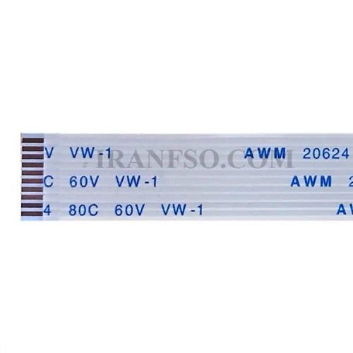 فلت ریبون لپ تاپ 10 پین 10 سانتی متر درشت 1x10xAx10_10Pin
