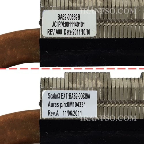 هیت سینک لپ تاپ سامسونگ NP300E_0011140101-0M104331_BA62-00639A گرافیک دار
