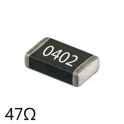 مقاومت 47 اهم سایز 0402 پک 20 عددی