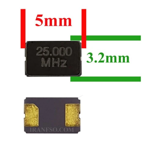 کریستال 5-3.2 میلی متر 25mh2_it408 2pin