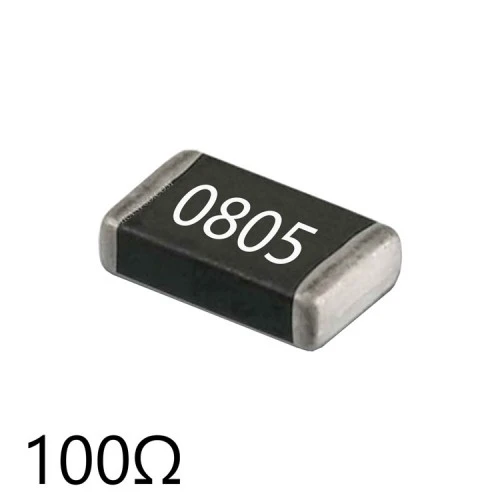 مقاومت 100 اهم سایز 0805 پک 10 عددی