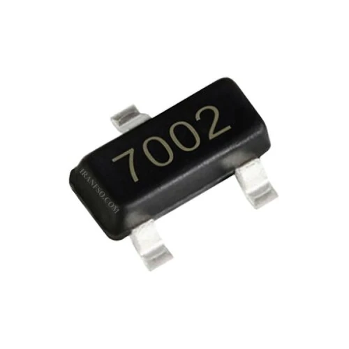 آی سی لپ تاپ Mosfet SMD 2N7002 N60V115mA SOT-23_3Pin 12W پک 5 عددی