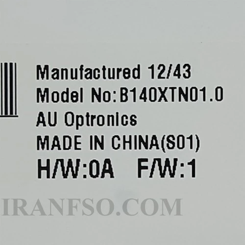 ال ای دی لپ تاپ AUO B140XTN01.0 14.0 ضخیم 30 پین-سوکت سمت چپ