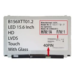 ال ای دی لپ تاپ 15.6 AUO B156XTT01.2-Touch نازک 40 پین LVDS به همراه Glass