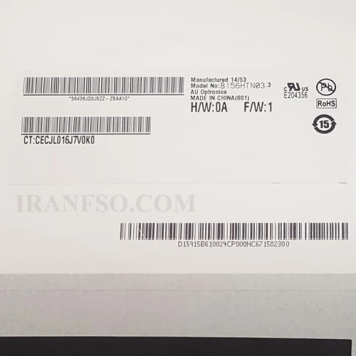 ال ای دی لپ تاپ 15.6 AUO B156HTN03.3 نازک براق 40 پین Full HD