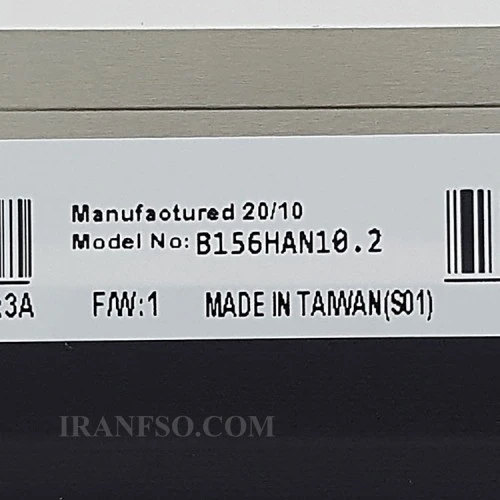 ال ای دی لپ تاپ 15.6 AUO B156HAN10.2 نازک مات 40 پین FHD-EDP-240HZ بدون جاپیچ 350x216x2.4mm