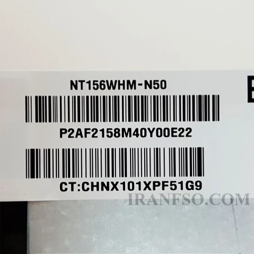 ال ای دی لپ تاپ 15.6 BOE NT156WHM-N50_NEW ضخیم مات 40 پین پیکسل دار طرح جدید
